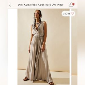 Dani Convertible Open-Back One-Piece - size small